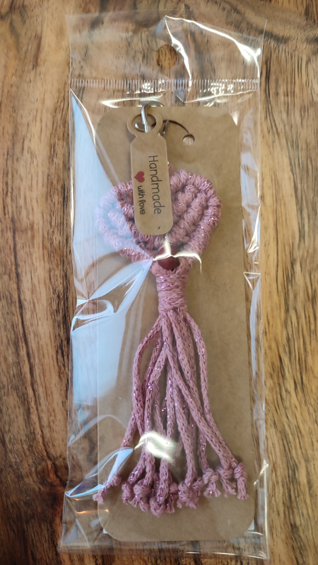 Srdce růžové, korálek